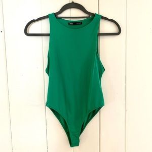 Green Zara Body Suit